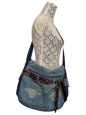 Angels Rare Denim Messenger Bag